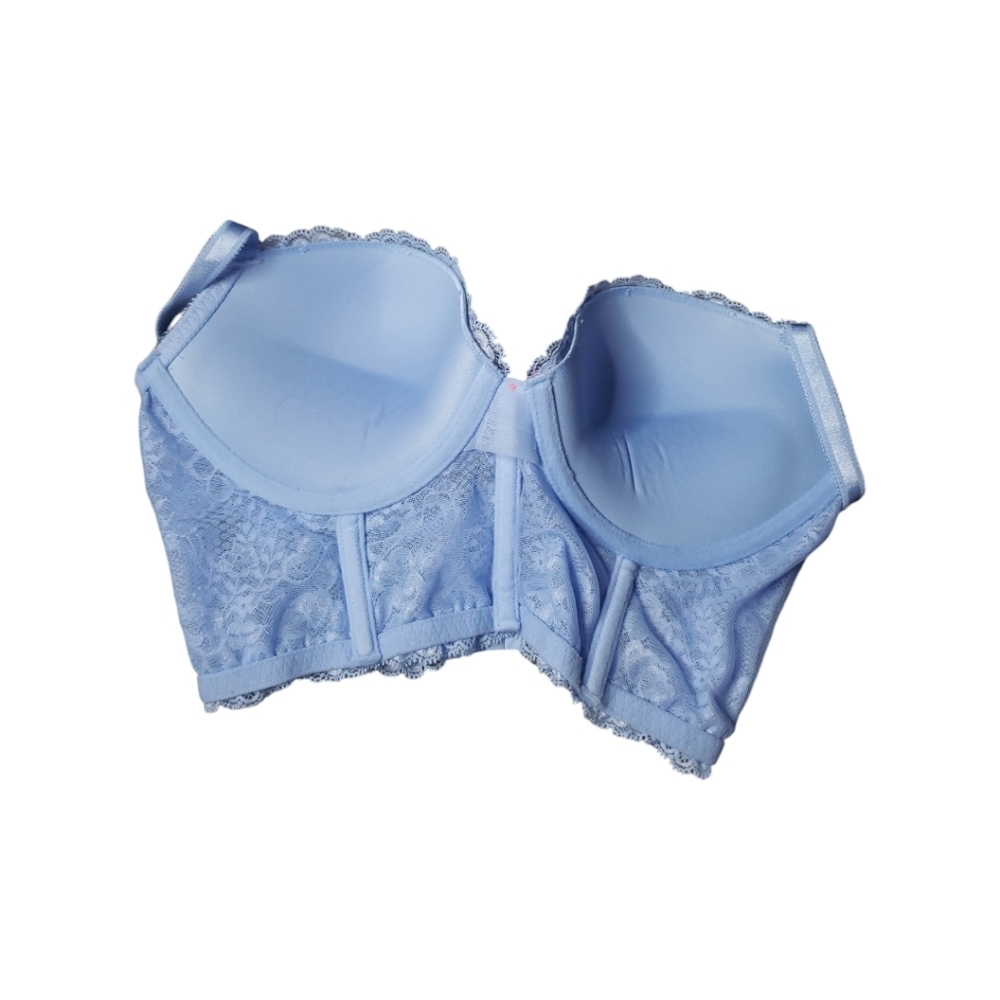 Victoria's Secret Women's Blue corset style bra 34 D - Picture 4 of 6